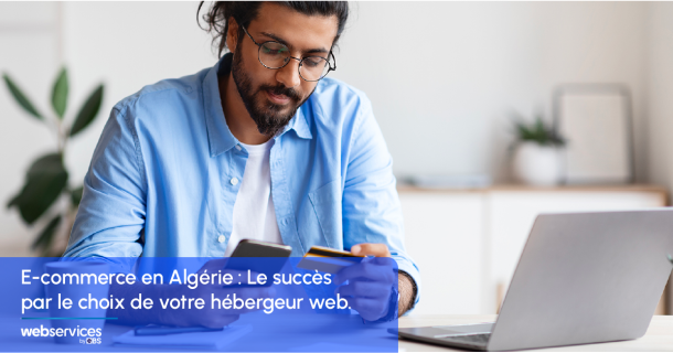 Homme effectuant des transactions e-commerce en Algérie